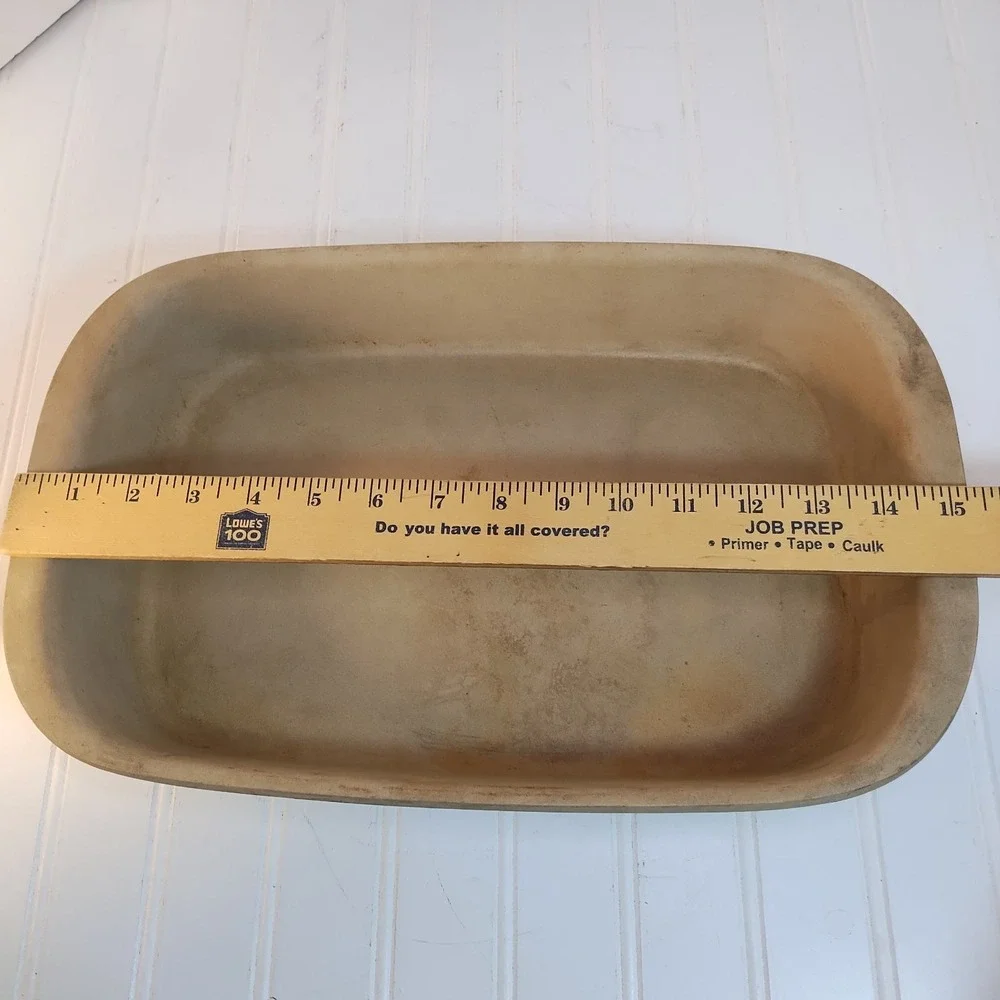 Vintage Pampered Chef Family Heritage Stoneware Rectangular Baker 9x13 Casserole